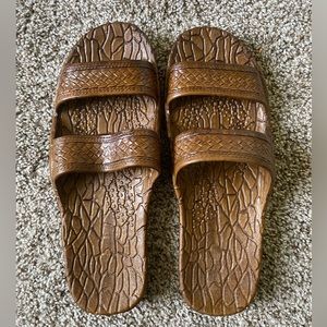 Pali Hawaii Brown Jandals Sandals Unisex